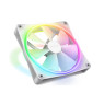 NZXT F140 RGB DUO 140mm Dual-sided RGB Fan with RGB Controller, Fluid Dynamic Bearing. RGB Lighting, Up to 1800 RPM Speed, 84.75 CFM Airflow, Quiet and Cool SINGLE, White | RF-D14SF-W1